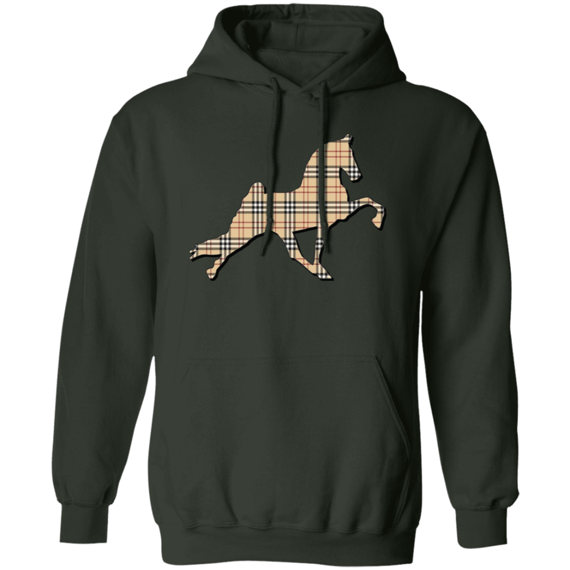 TENNESSEE WALKING PERFORMANCE HORSE  (BURBURY) G185 Gildan Pullover Hoodie