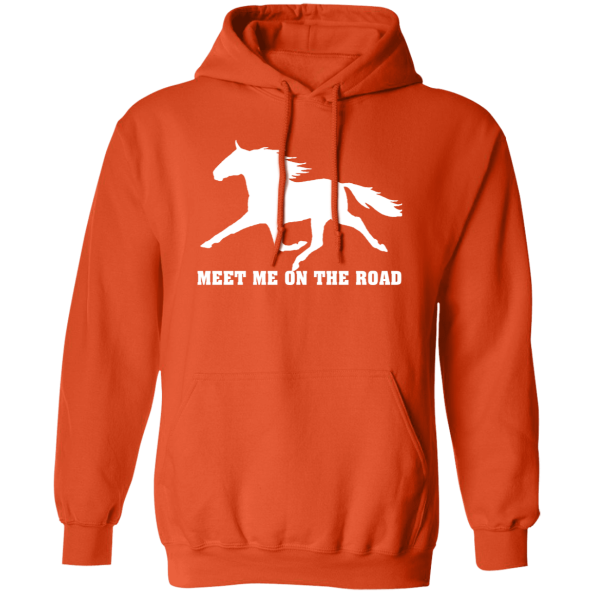 MEET ME ON THE ROAD (WHITE) G185 Gildan Pullover Hoodie