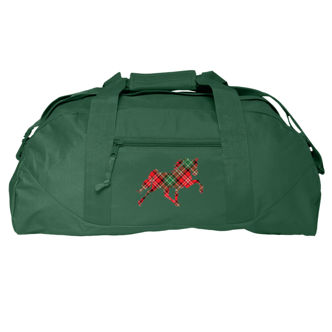 TENNESSEE WALKING HORSE DESIGN 3 JMD (RED PLAID) 8806 Liberty Bags Game Day Large Square Duffel