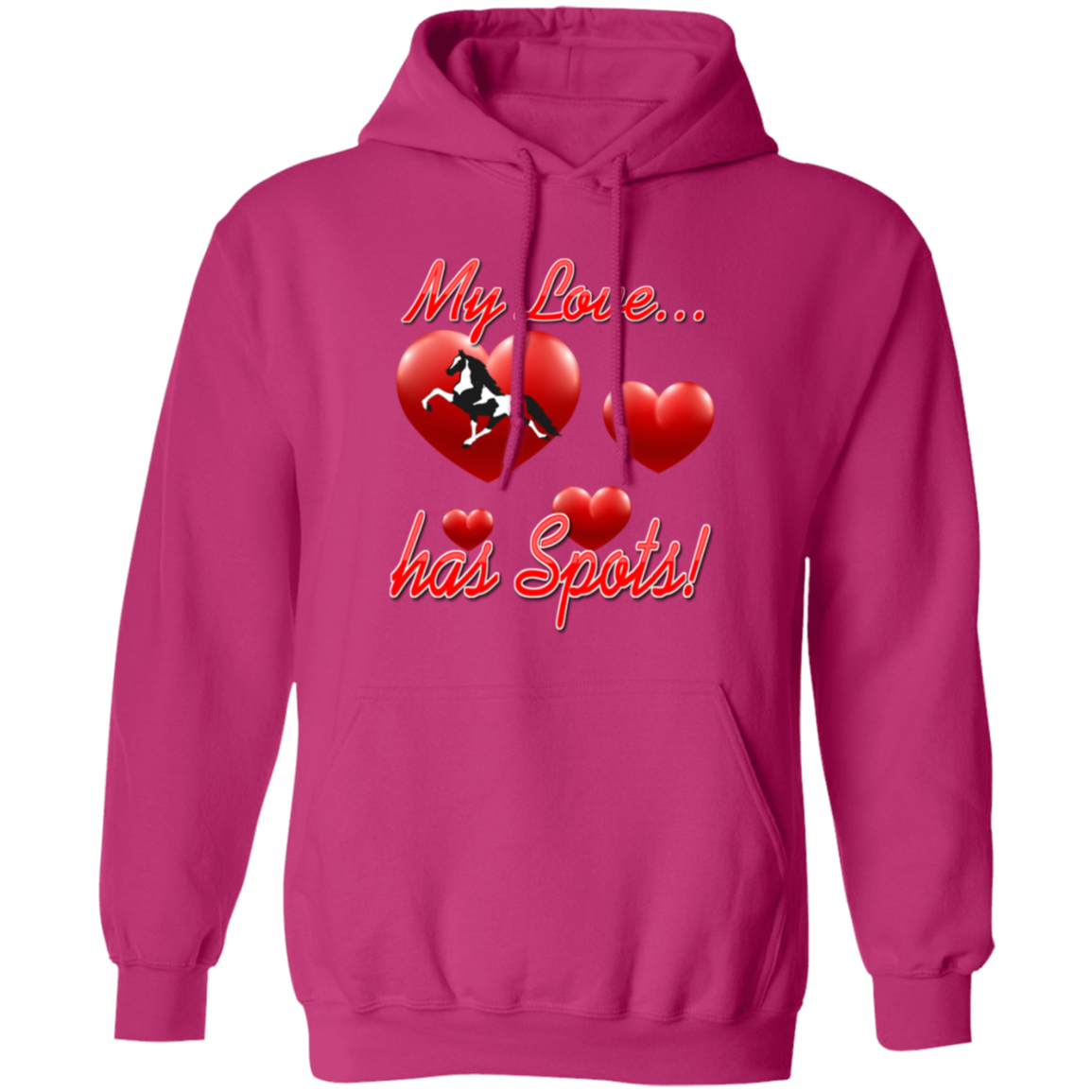 My Love Has Spots G185 Gildan Pullover Hoodie