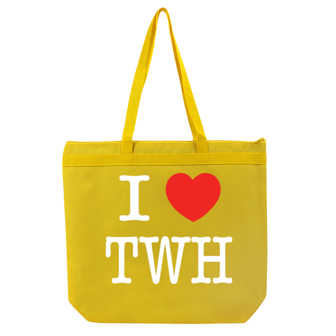 I LOVE TWH WHITE 8802 Liberty Bags Melody Large Tote