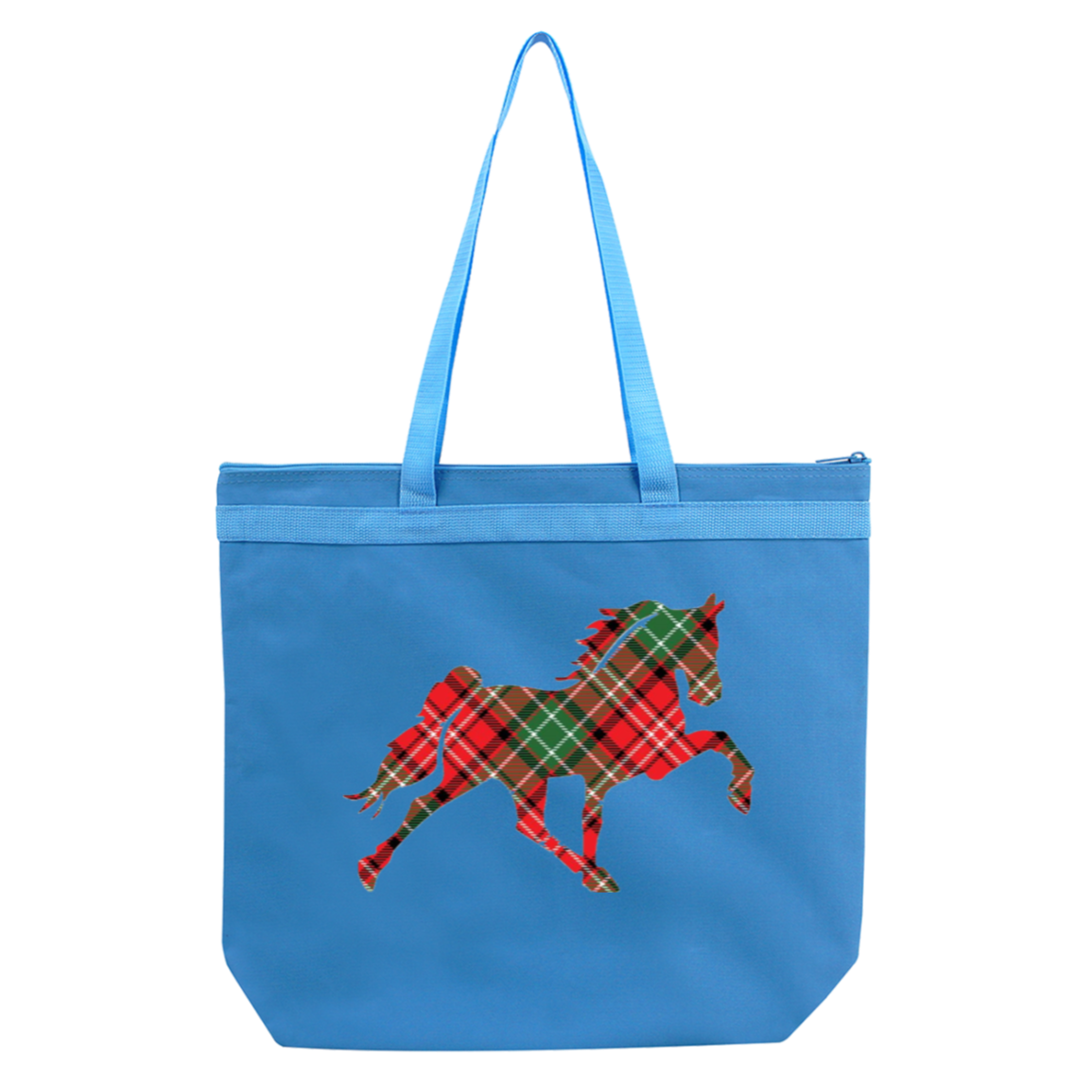 TENNESSEE WALKING HORSE DESIGN 3 JMD (RED PLAID) 8802 Liberty Bags Melody Large Tote