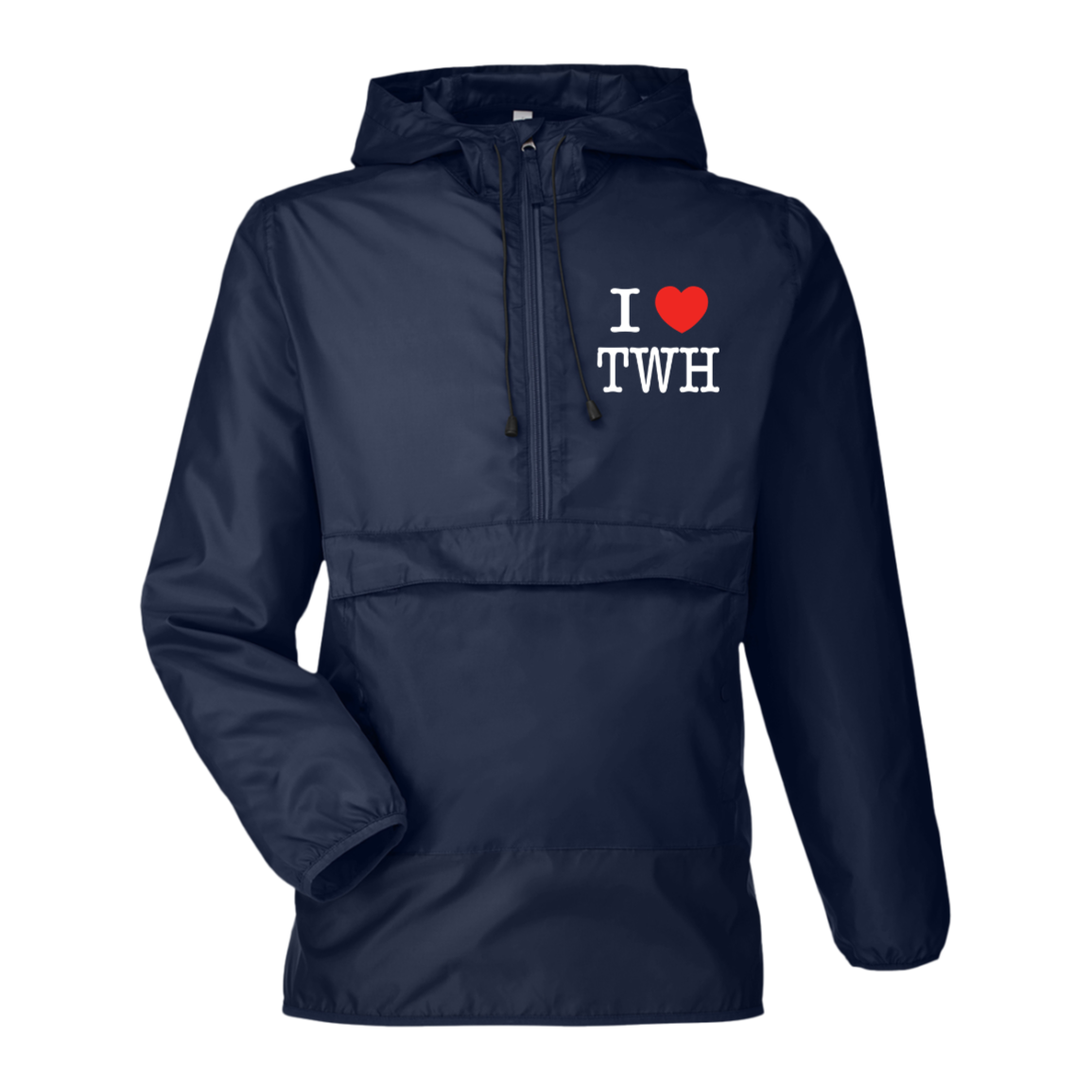 I LOVE TWH WHITE TT77 Team 365 Adult Zone Anorak Jacket