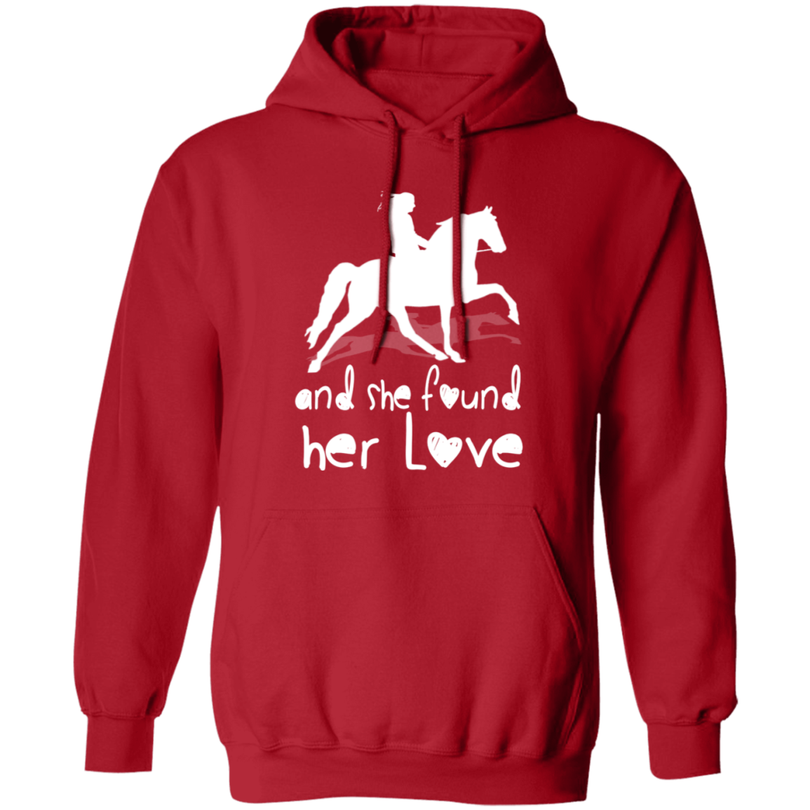 SHE FOUND HER LOVE (TWH pleasure) white art G185 Gildan Pullover Hoodie