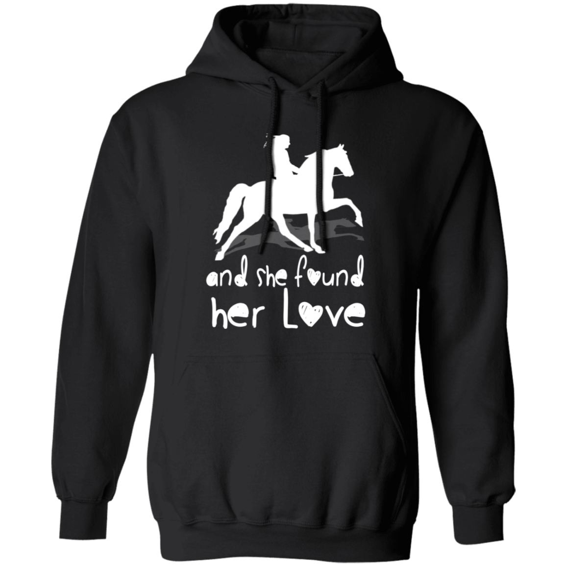 SHE FOUND HER LOVE (TWH pleasure) white art G185 Gildan Pullover Hoodie