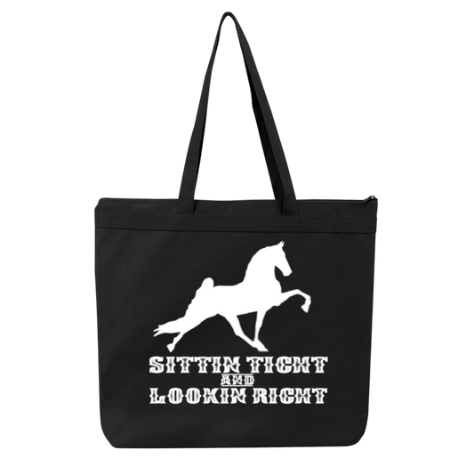 SITTIN TIGHT LOOKIN RIGHT TWH PERFORMANCE(WHITE) 8802 Liberty Bags Melody Large Tote