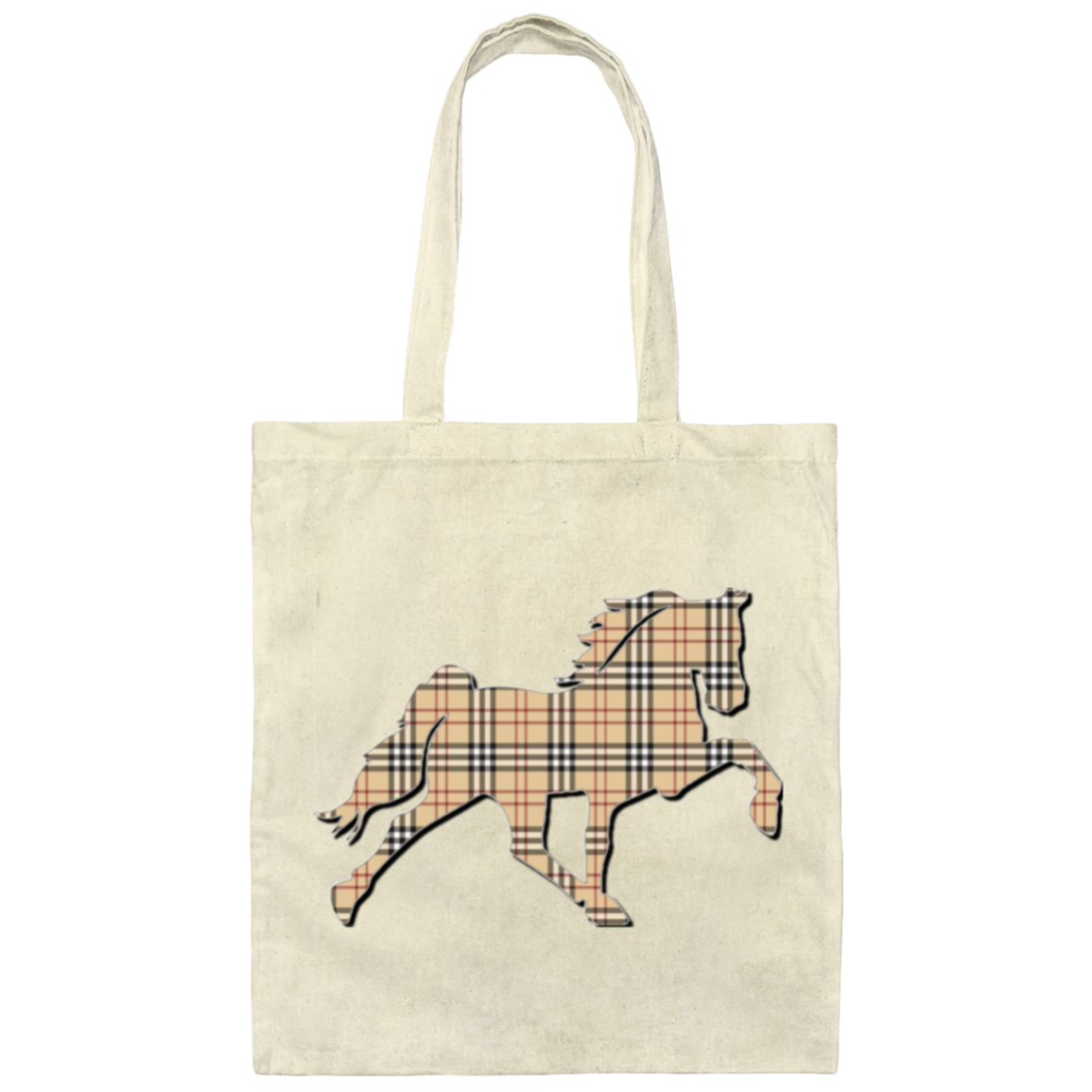 TENNESSEE WALKING HORSE DESIGN 3 JMD (BURBURY) BE007 Canvas Tote Bag