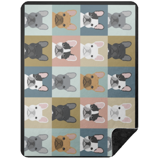 FRENCHIE BLANKET 2 BSHL Premium Black Sherpa Blanket 60x80