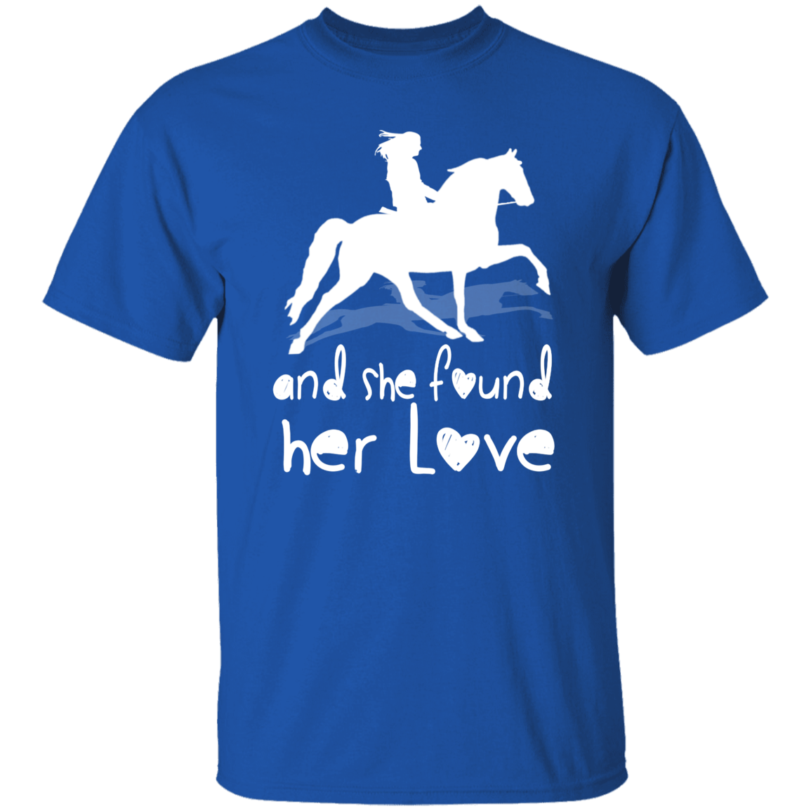 SHE FOUND HER LOVE (TWH pleasure) white art G500 5.3 oz. T-Shirt