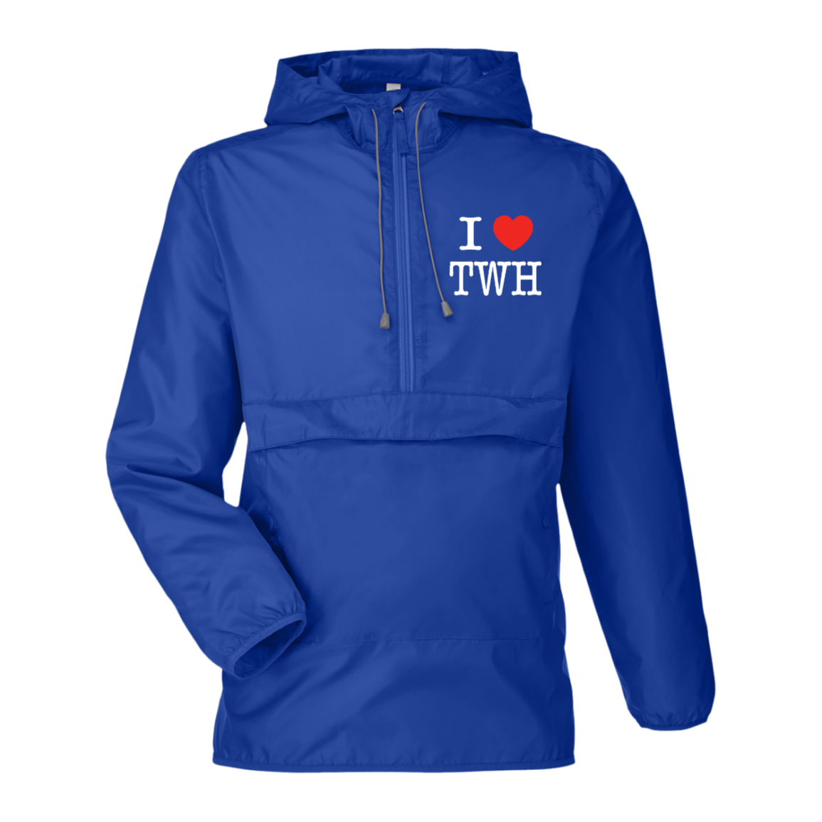 I LOVE TWH WHITE TT77 Team 365 Adult Zone Anorak Jacket