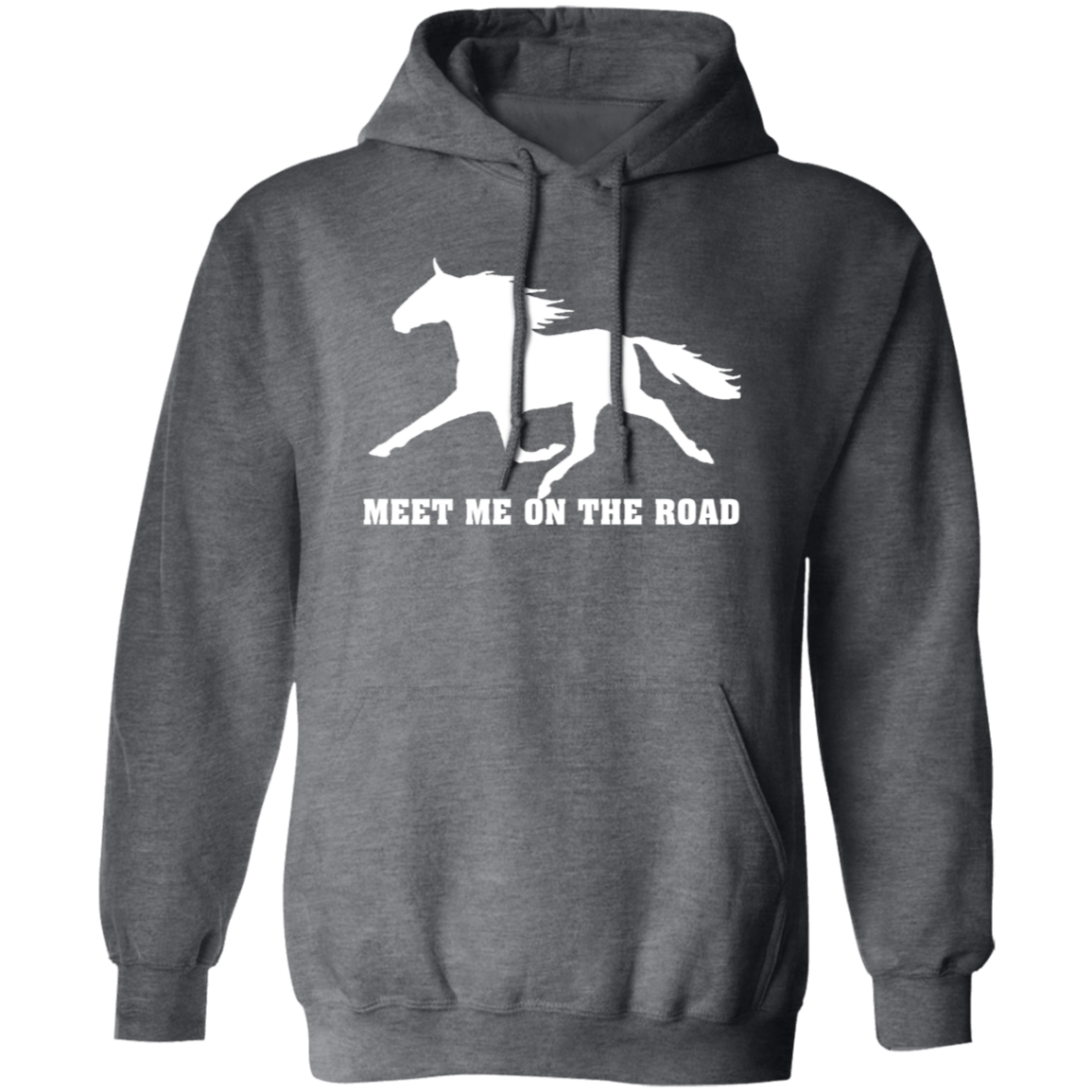 MEET ME ON THE ROAD (WHITE) G185 Gildan Pullover Hoodie