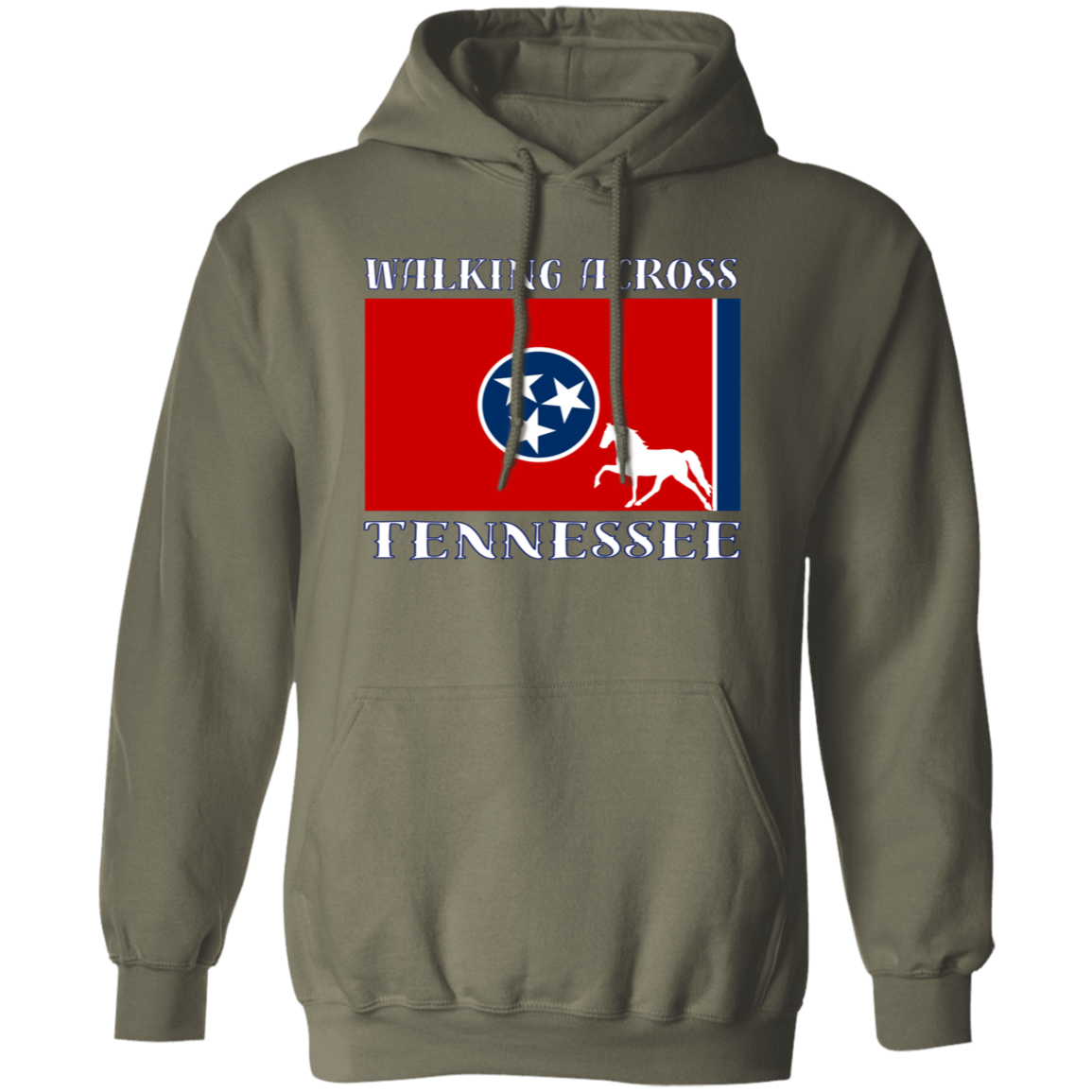 Walking Across Tennessee (Pleasure) G185 Gildan Pullover Hoodie