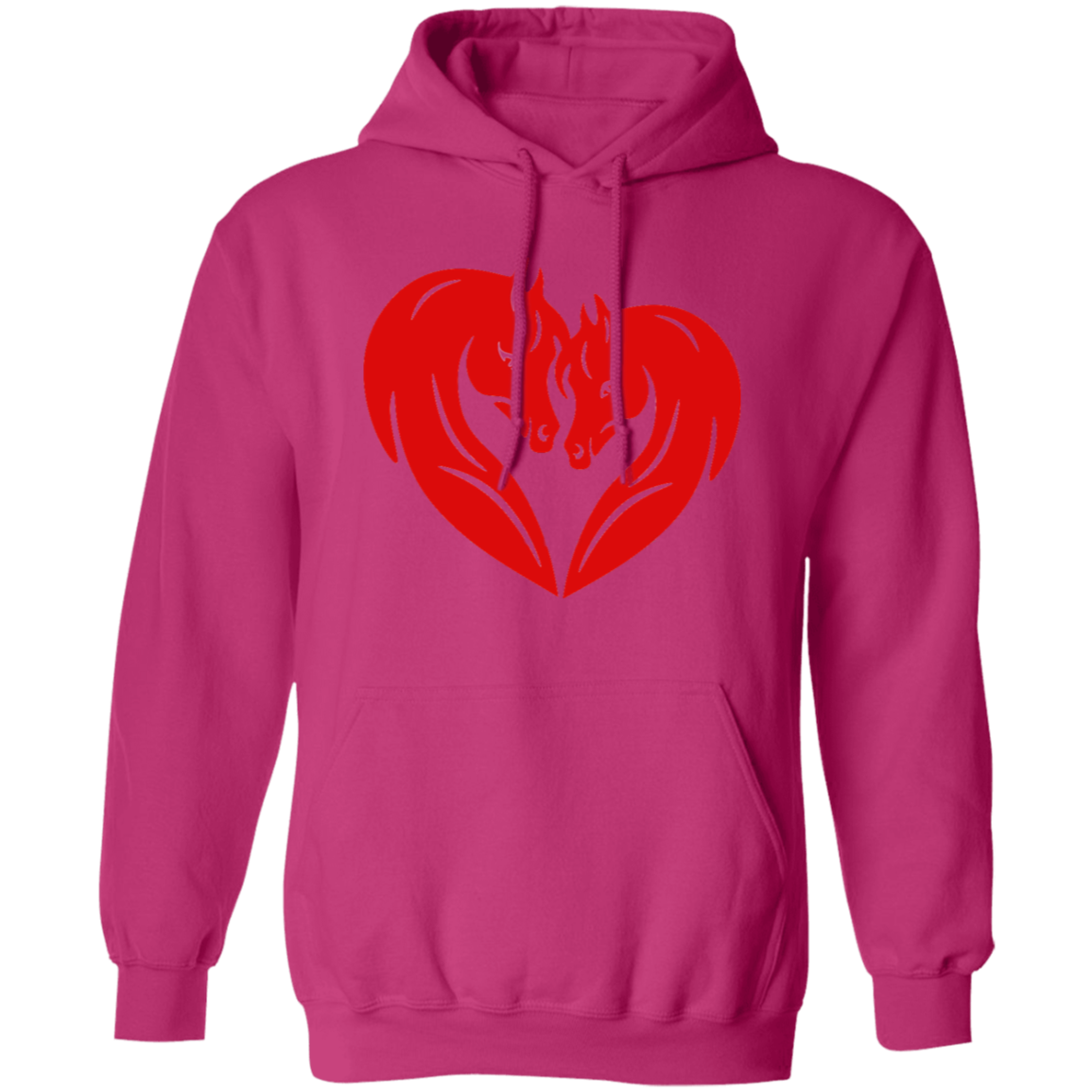 HORSE HEAD HEART G185 Gildan Pullover Hoodie