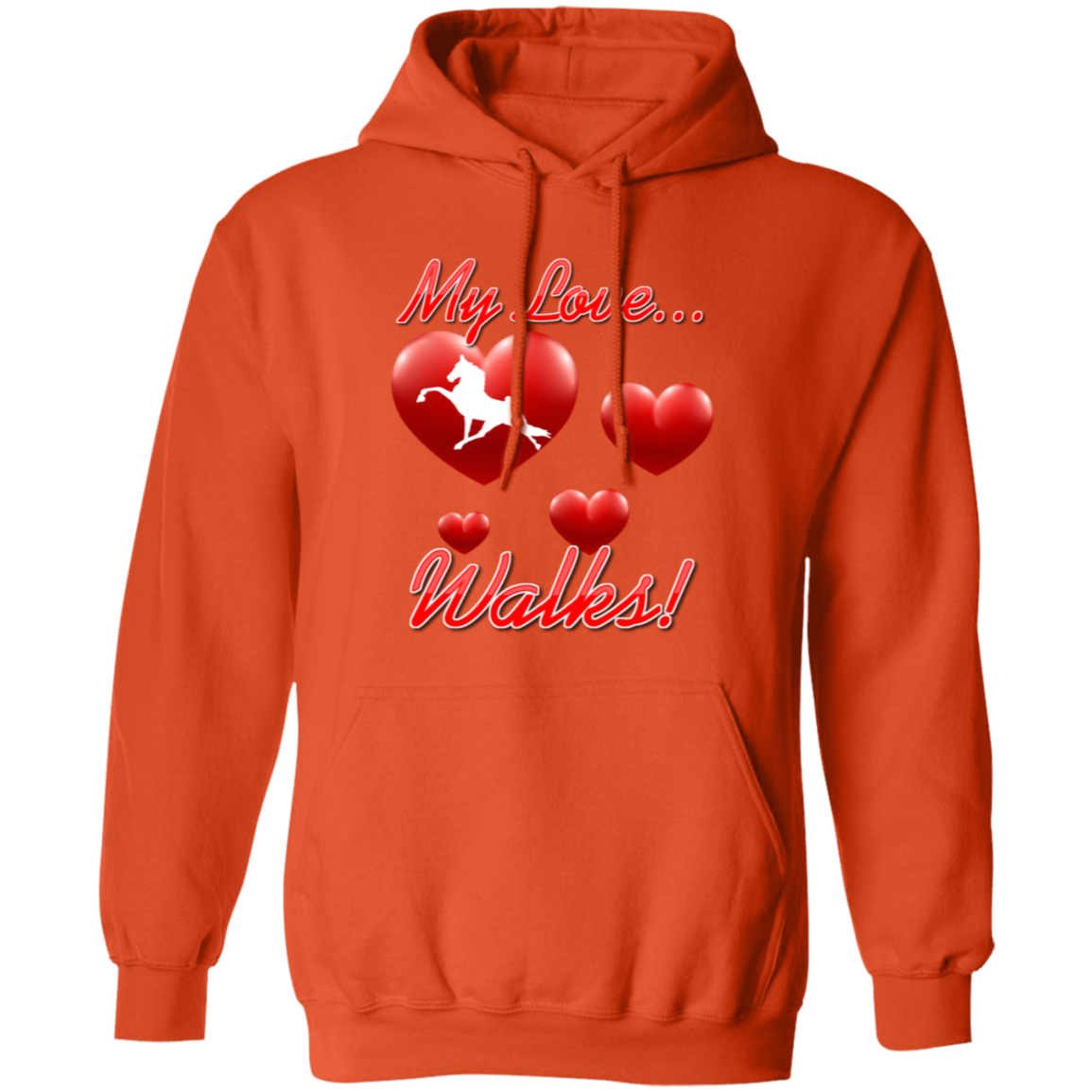 MY LOVE WALKS (Performance) G185 Gildan Pullover Hoodie