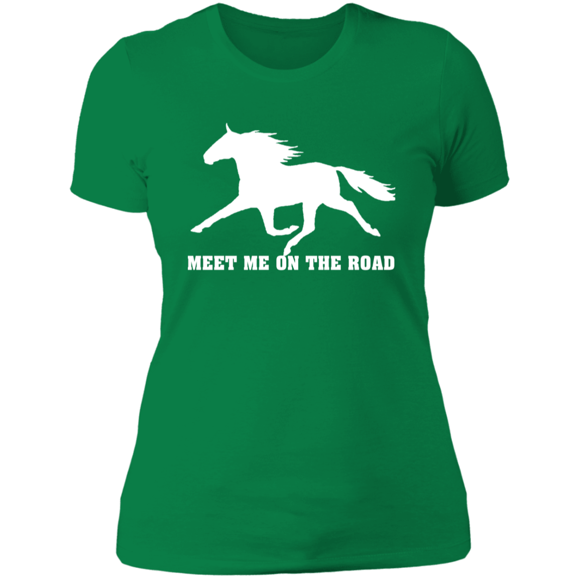 MEET ME ON THE ROAD (WHITE) NL3900 Ladies' Boyfriend T-Shirt