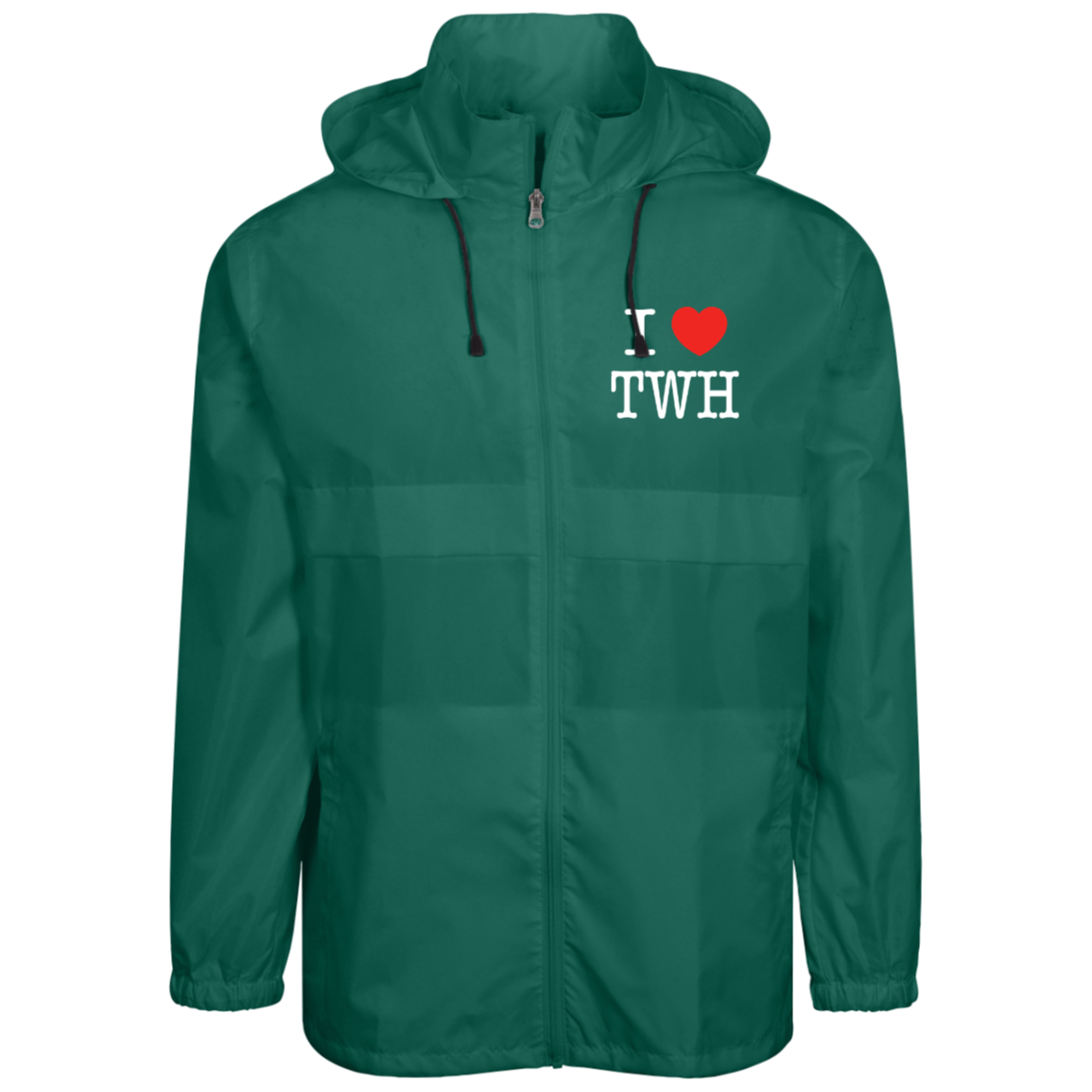 I LOVE TWH WHITE TT73 Team 365 Mens Zone Protect Lightweight Jacket