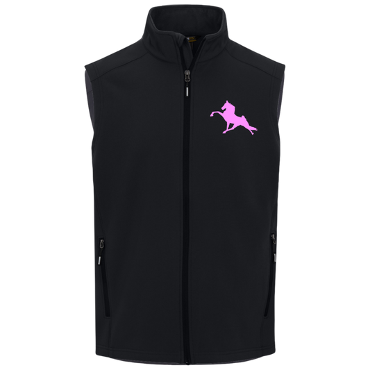 Tennessee Walking Horse Performance (light pink) CE701 Core 365 Mens Cruise Two-Layer Fleece Bonded Soft Shell Vest