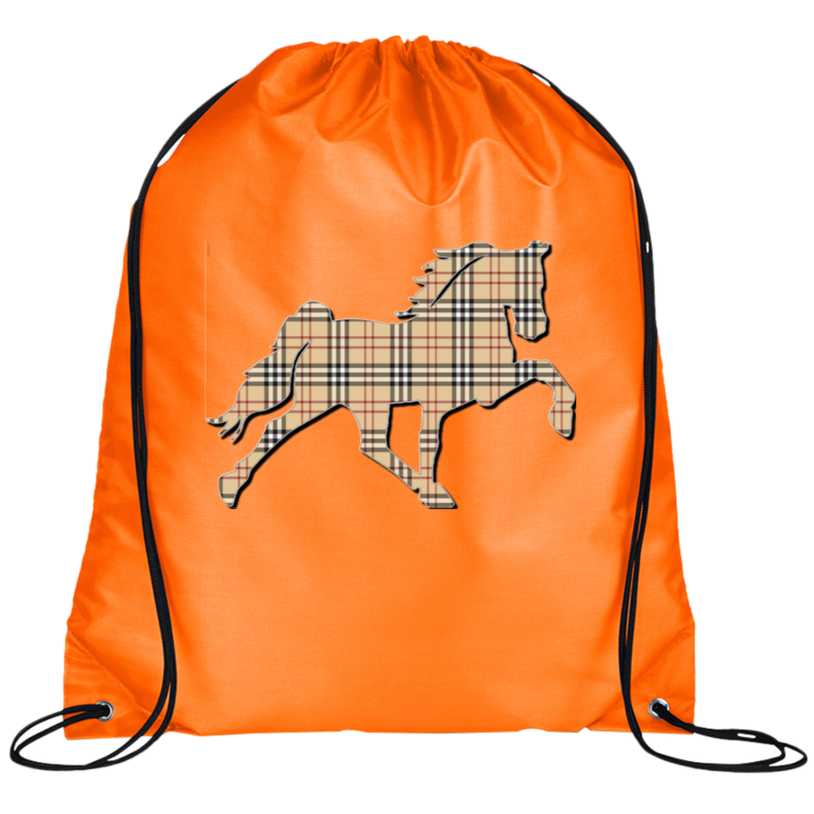 TENNESSEE WALKING HORSE DESIGN 3 JMD (BURBURY) BG100 Prime Line Drawstring Cinch Backpack