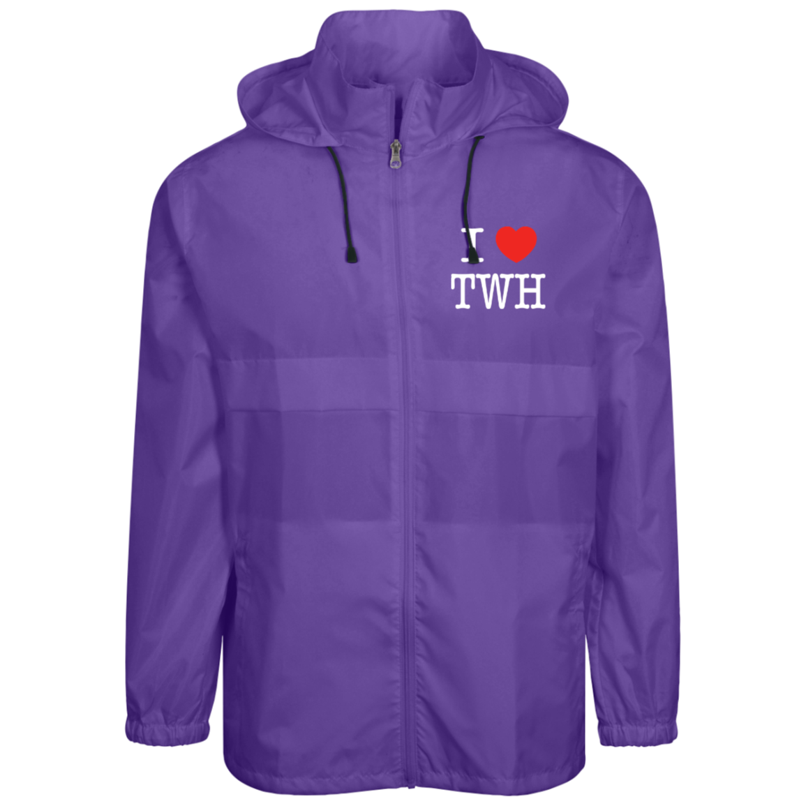 I LOVE TWH WHITE TT73 Team 365 Mens Zone Protect Lightweight Jacket