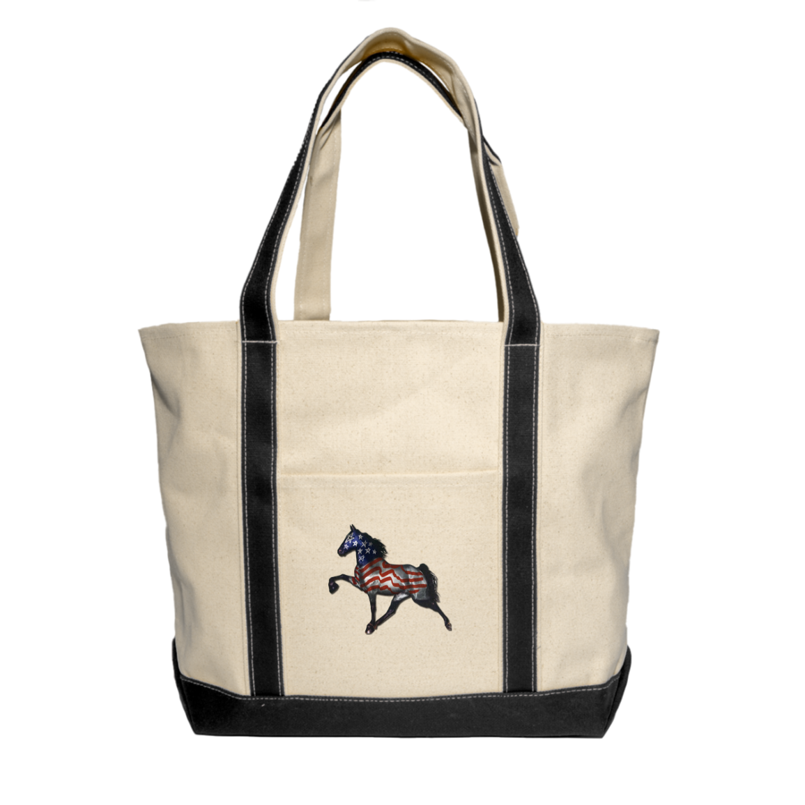 Tennessee Walking Horse Performance All American 8872 Liberty Bags XL Cotton Canvas Boat Tote