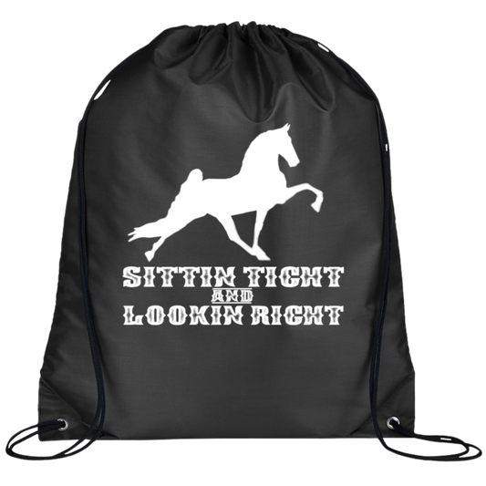 SITTIN TIGHT LOOKIN RIGHT TWH PERFORMANCE(WHITE) BG100 Prime Line Drawstring Cinch Backpack