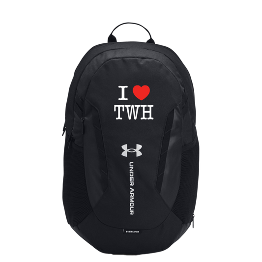 I LOVE TWH WHITE 1384673 Under Armour Hustle 6.0 TEAM Backpack