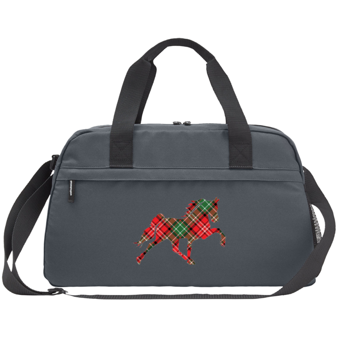 TENNESSEE WALKING HORSE DESIGN 3 JMD (RED PLAID) CE057 Core 365 Medium Duffel Bag