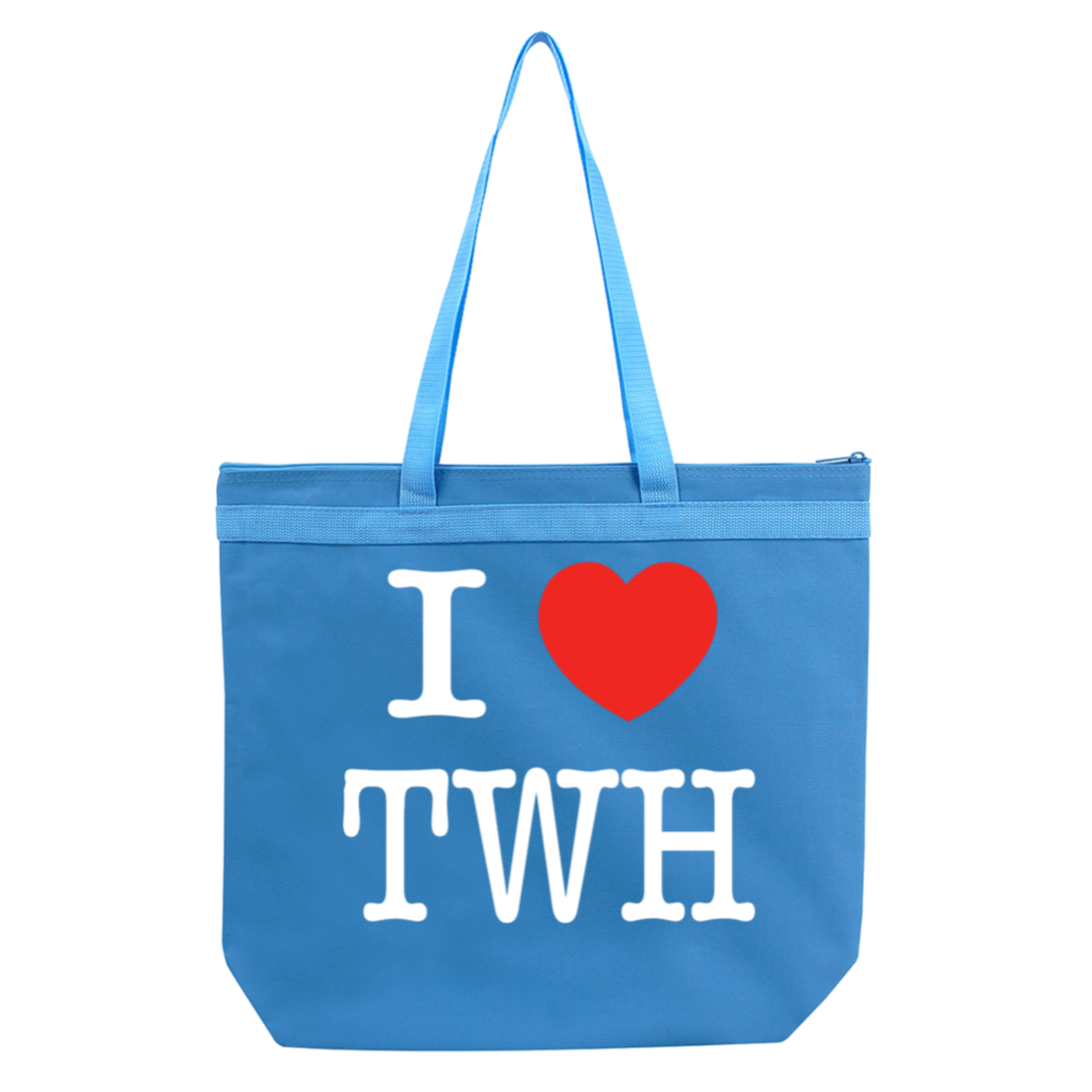 I LOVE TWH WHITE 8802 Liberty Bags Melody Large Tote