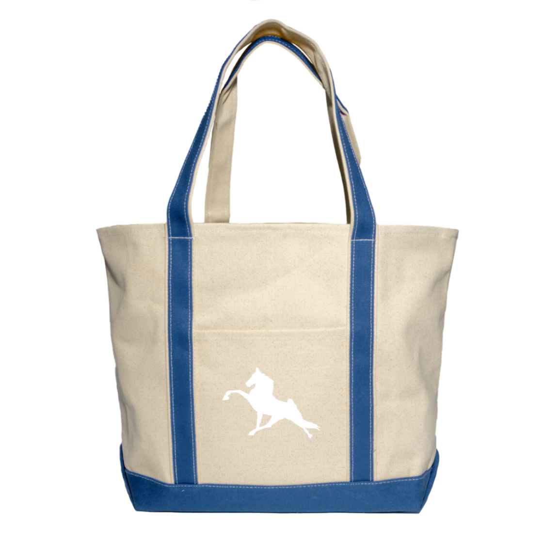 Tennessee Walking Horse Performance (WHITE) 8872 Liberty Bags XL Cotton Canvas Boat Tote