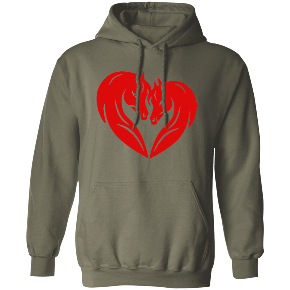 HORSE HEAD HEART G185 Gildan Pullover Hoodie