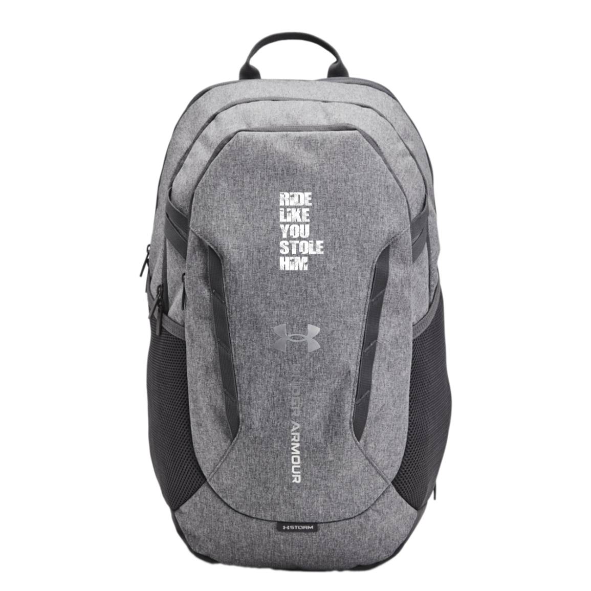 RIDE LIKE YOU STOLE HIM (WHITE) 1384673 Under Armour Hustle 6.0 TEAM Backpack