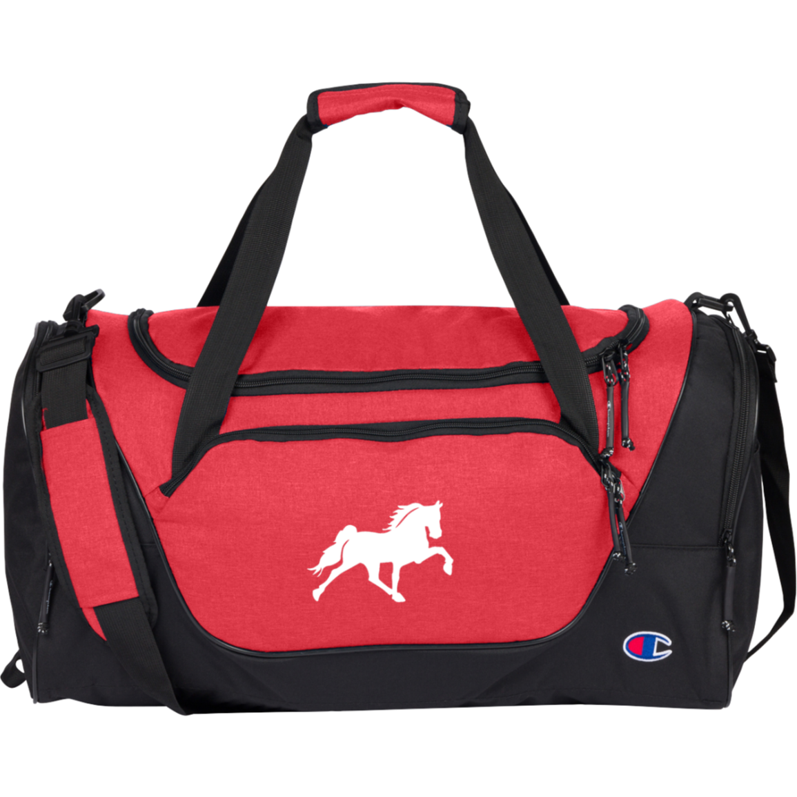 TENNESSEE WALKING HORSE DESIGN 3 JMD (WHITE) CA1003 Champion Core Duffel