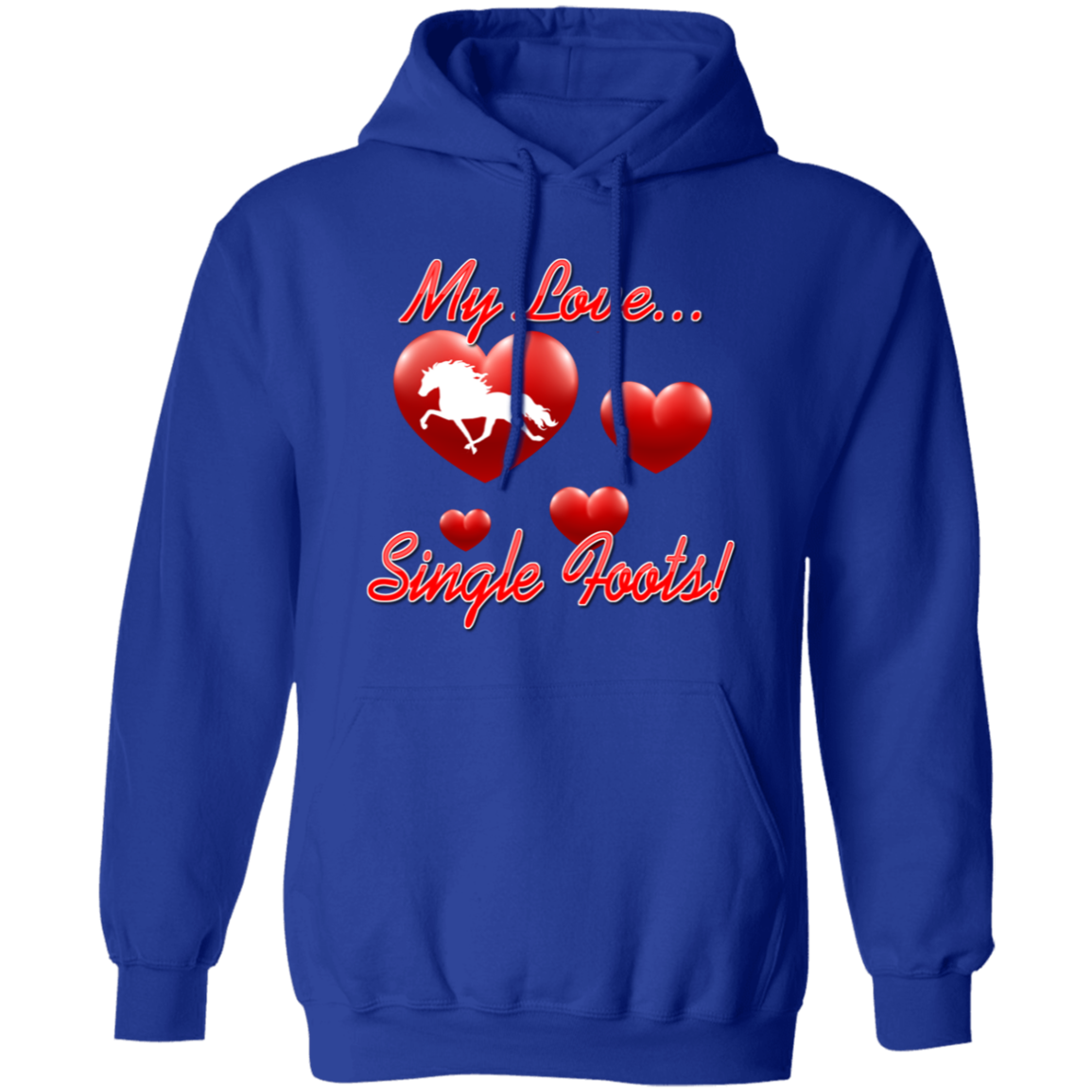 My Love Single Foots G185 Gildan Pullover Hoodie