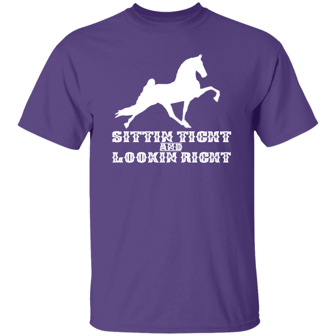 SITTIN TIGHT LOOKIN RIGHT TWH PERFORMANCE(WHITE) G500 5.3 oz. T-Shirt