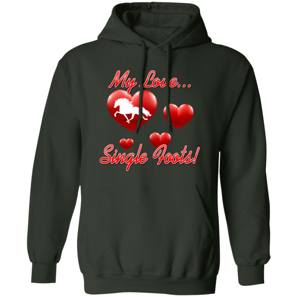 My Love Single Foots G185 Gildan Pullover Hoodie