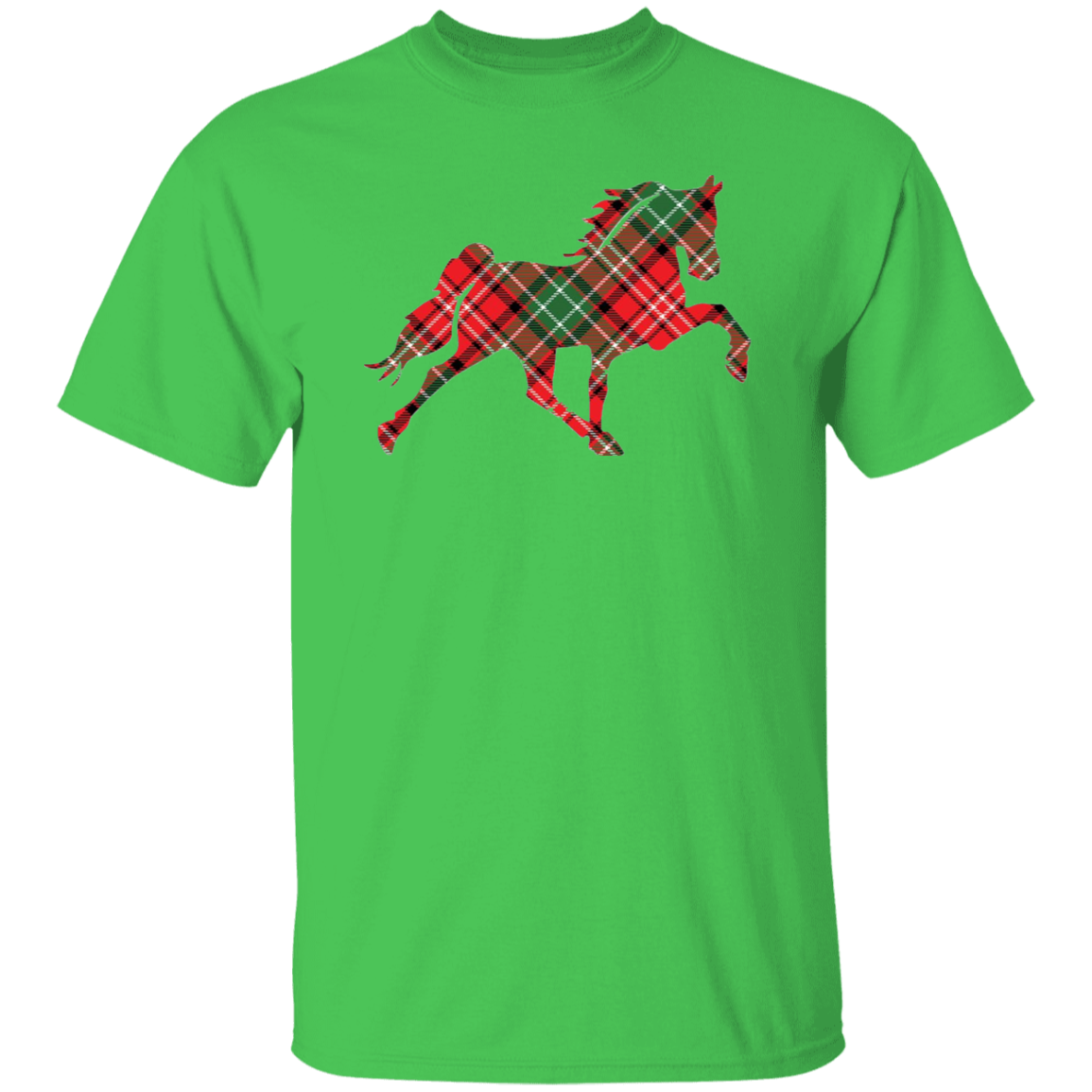 TENNESSEE WALKING HORSE DESIGN 3 JMD (RED PLAID) G500 5.3 oz. T-Shirt