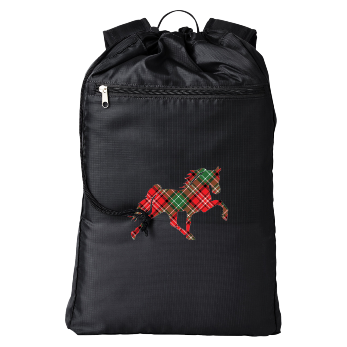 TENNESSEE WALKING HORSE DESIGN 3 JMD (RED PLAID) BE278 BAGedge Getaway Cinchback Backpack