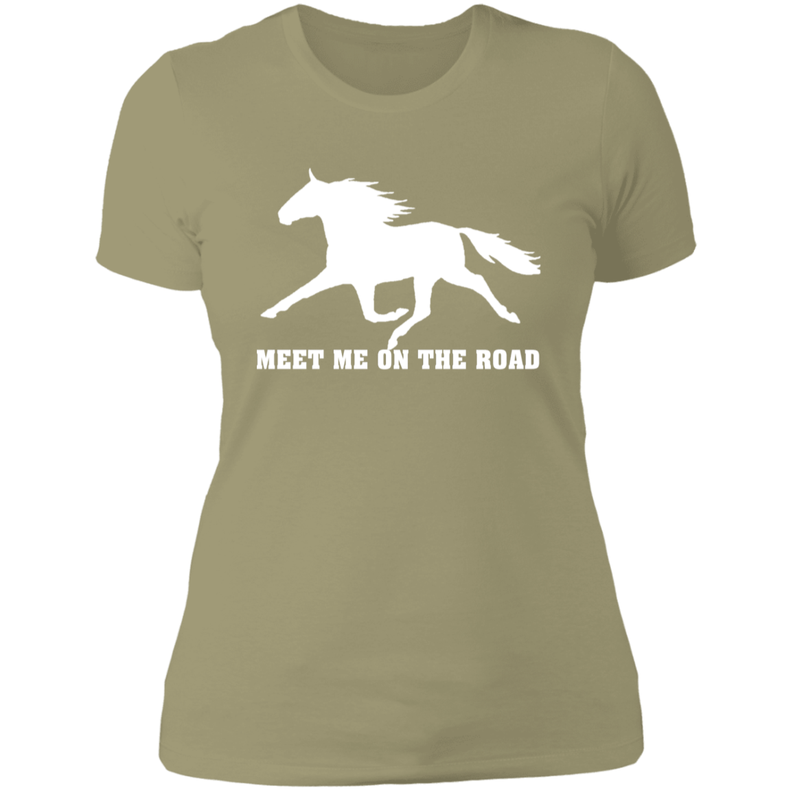 MEET ME ON THE ROAD (WHITE) NL3900 Ladies' Boyfriend T-Shirt