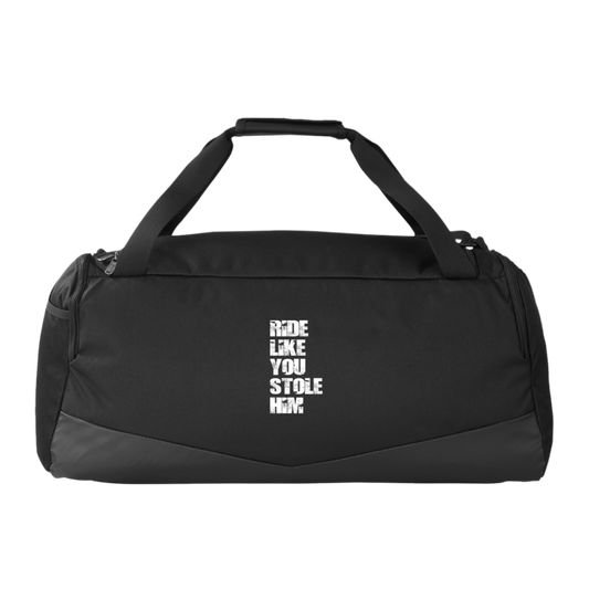 RIDE LIKE YOU STOLE HIM (WHITE) 1369223 Under Armour Undeniable Duffel Bag