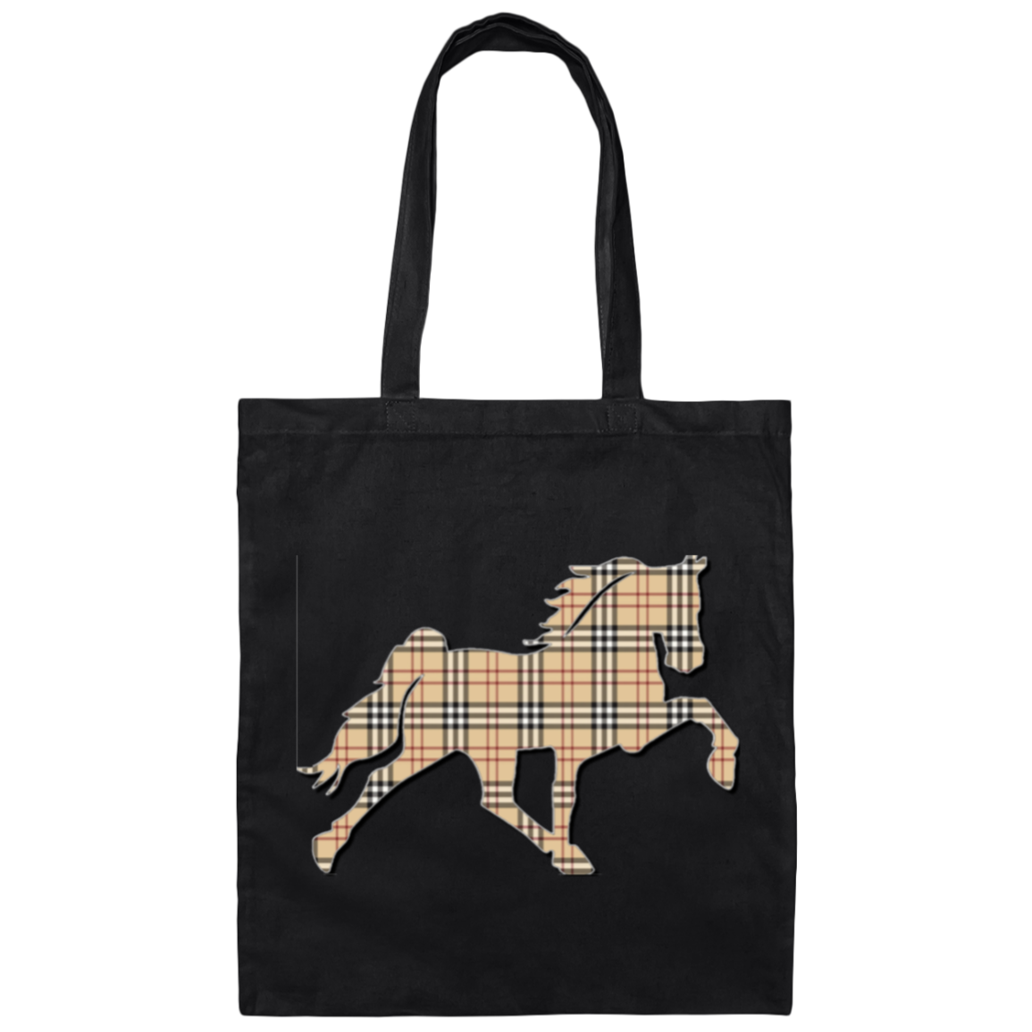 TENNESSEE WALKING HORSE DESIGN 3 JMD (BURBURY) BE007 Canvas Tote Bag