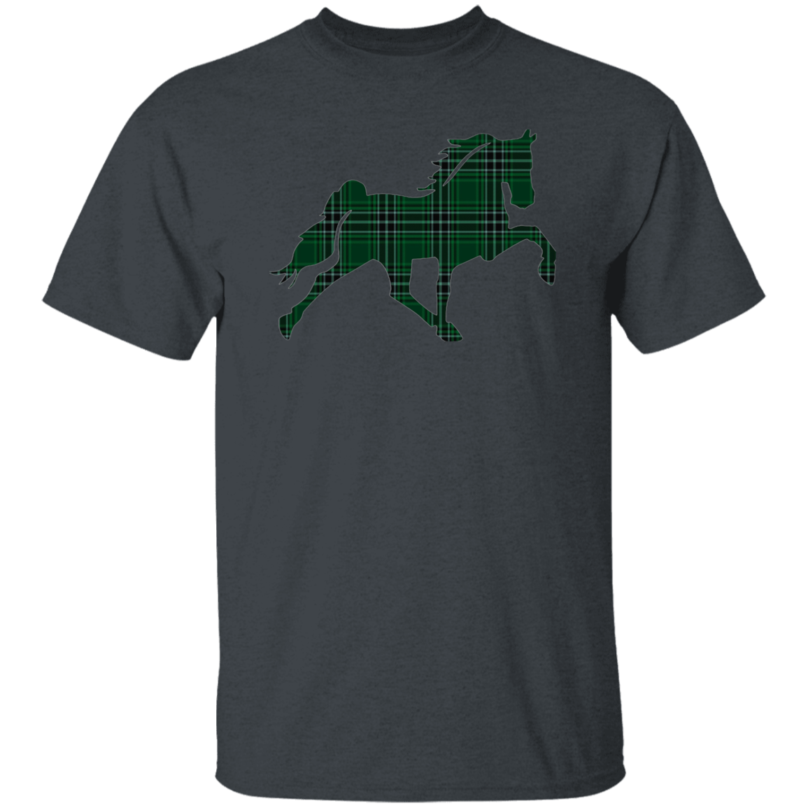 TENNESSEE WALKING HORSE DESIGN 3 JMD (GREEN PLAID) G500 5.3 oz. T-Shirt