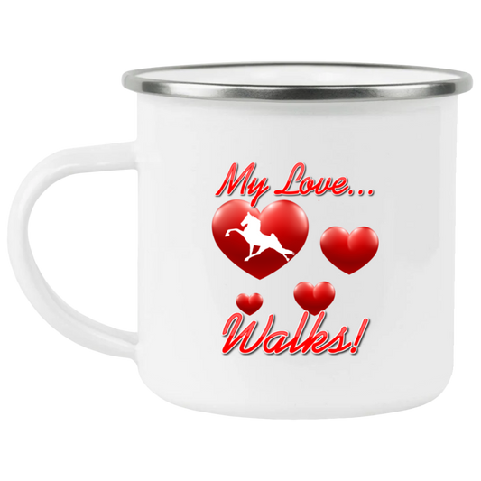 MY LOVE WALKS (Performance) 21271 Enamel Camping Mug