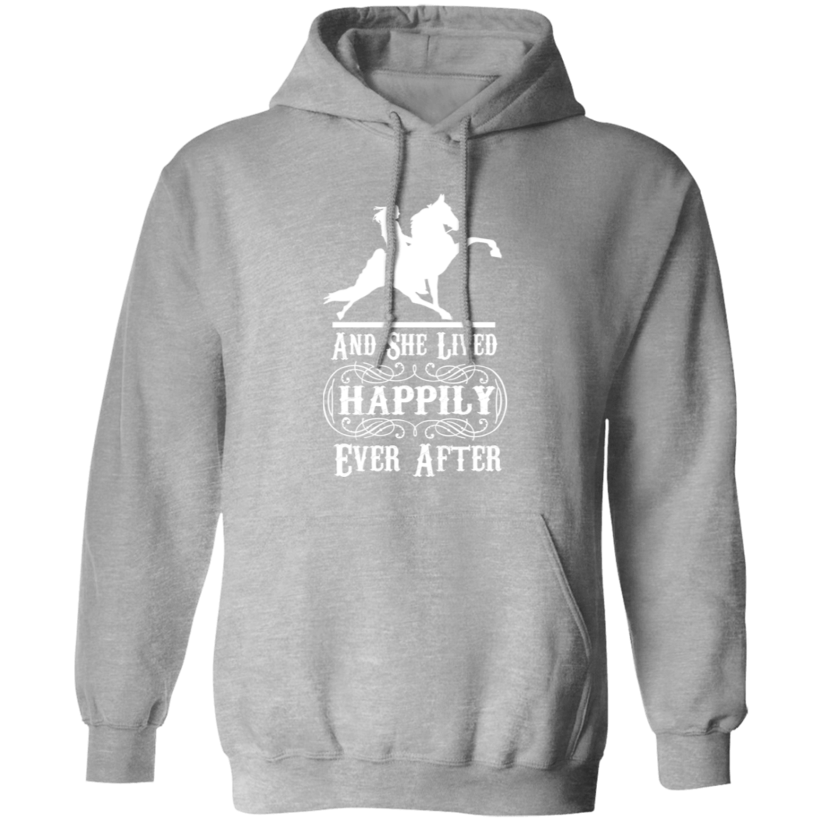 HAPPILY EVER AFTER (TWH Performance) wht G185 Gildan Pullover Hoodie