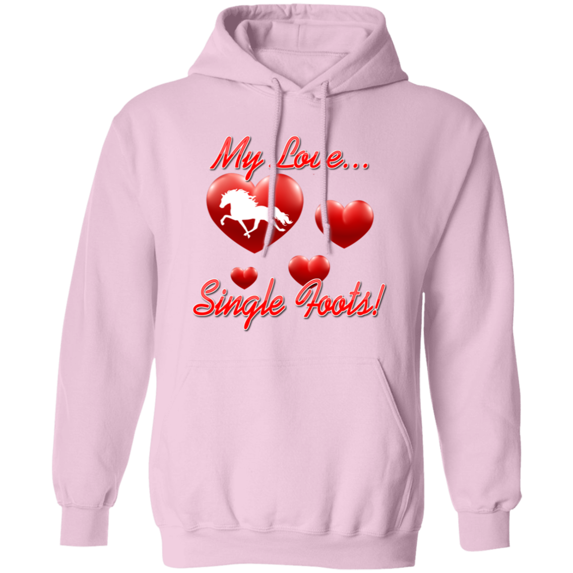 My Love Single Foots G185 Gildan Pullover Hoodie