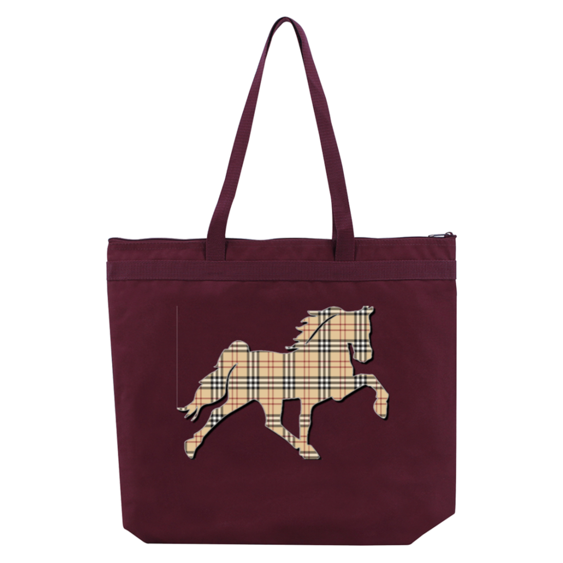 TENNESSEE WALKING HORSE DESIGN 3 JMD (BURBURY) 8802 Liberty Bags Melody Large Tote