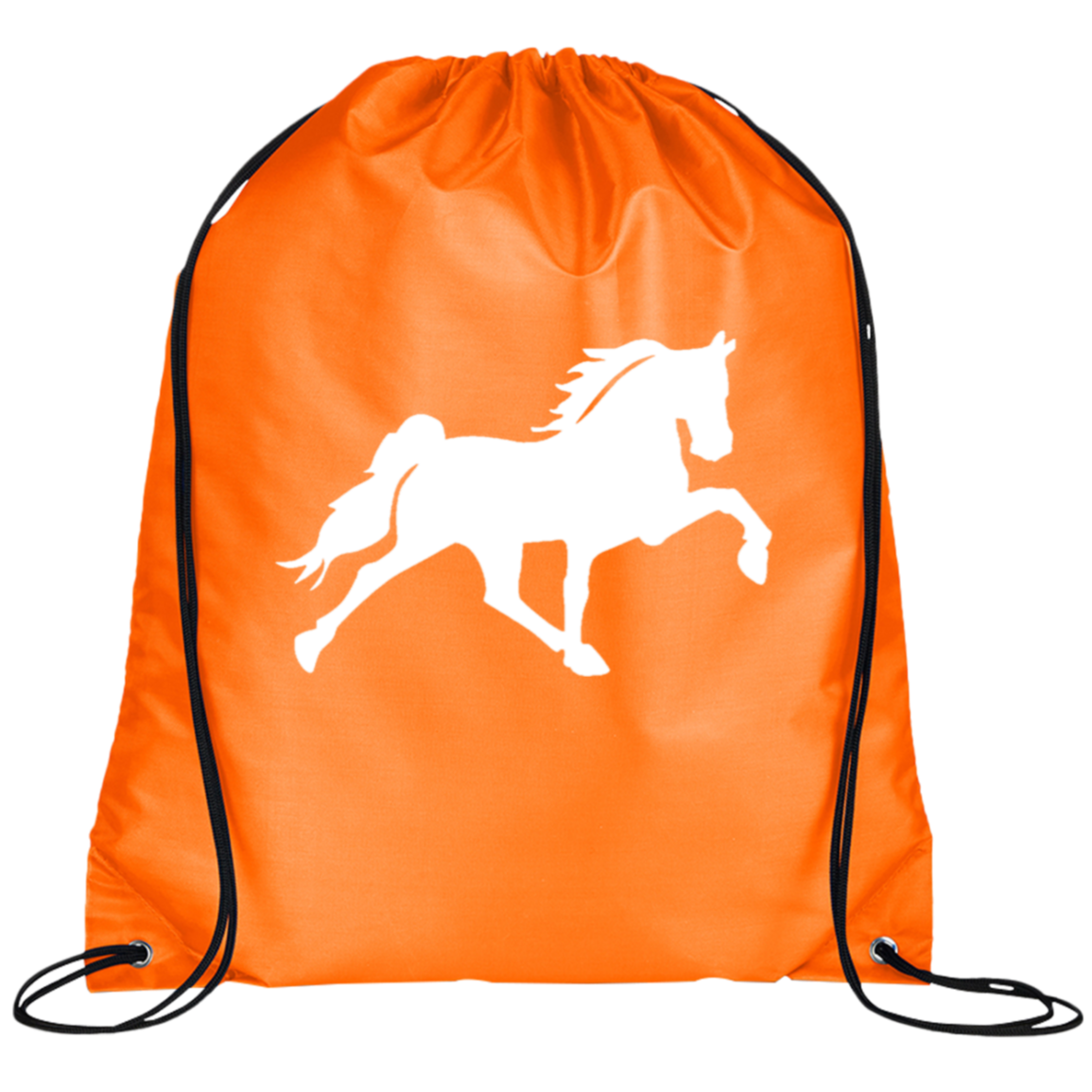 TENNESSEE WALKING HORSE DESIGN 3 JMD (WHITE) BG100 Prime Line Drawstring Cinch Backpack