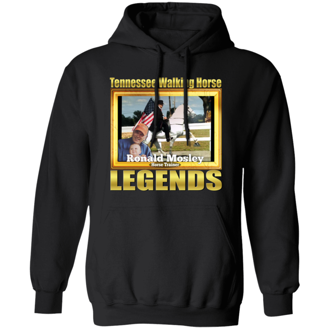 RONALD MOSLEY (Legends Series) G185 Gildan Pullover Hoodie