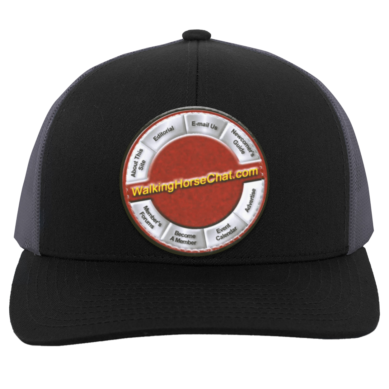 WalkingHorseChat Hat Logo 104C Trucker Snap Back