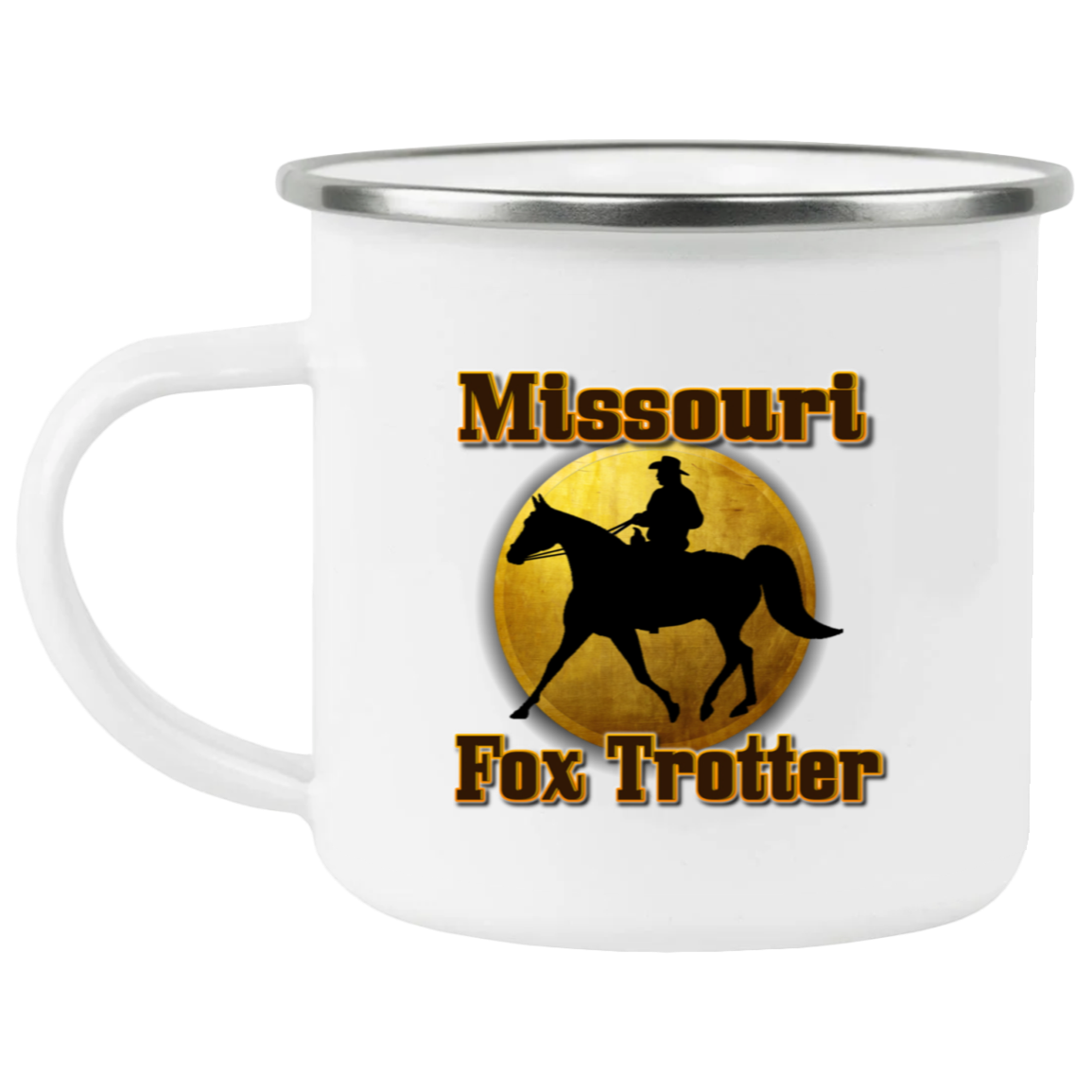 MISSOURI FOX TROTTER 1 21271 Enamel Camping Mug