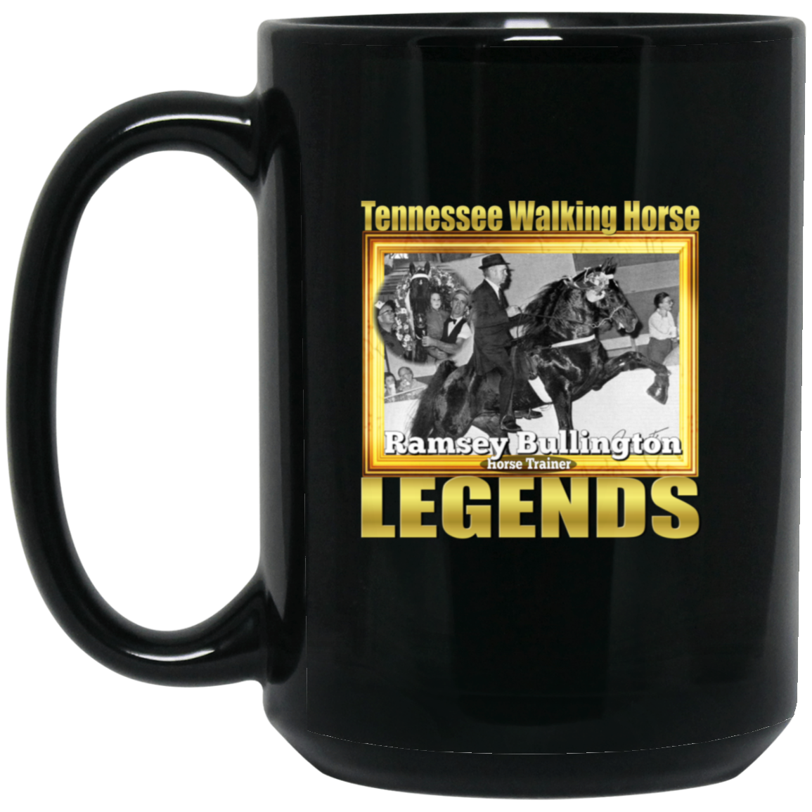 RAMSEY BULLINGTON (Legends Series) BM15OZ 15oz Black Mug